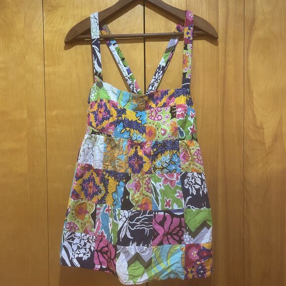 J. Crew Factory Tops - J.Crew Factory Womens Cotton Patchwork Babydoll Top / Blouse Size 14